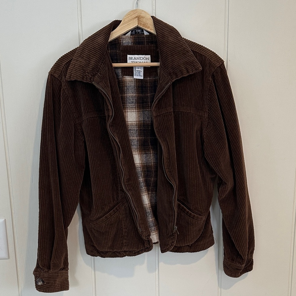 Brandon Thomas Dark Brown Corduroy Jacket - Picture 6 of 12